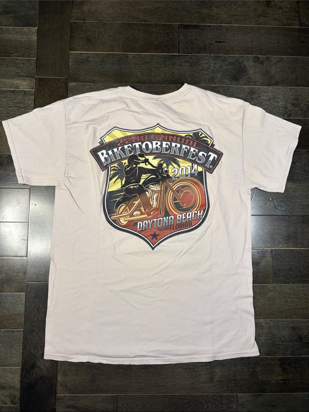 Biketoberfest Daytona Beach 2014 Graphic Tee - White